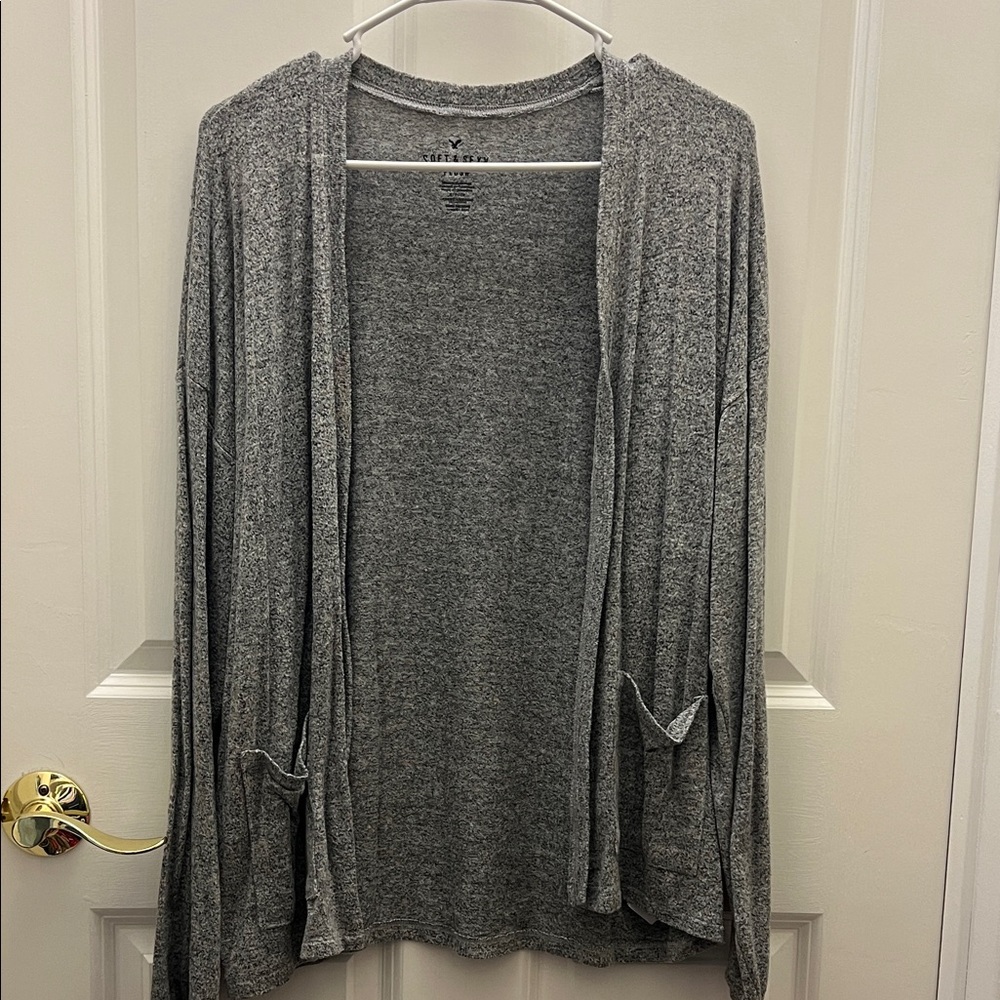 American Eagle Women's Gray Cardigan